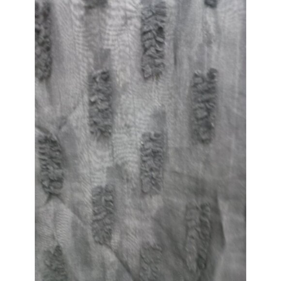 Sans Souci Fairy Whimsygoth Top Womens Large Black Textured Sheer Puff Sleeve - Picture 2 of 7